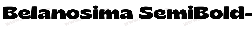Belanosima SemiBold字体转换